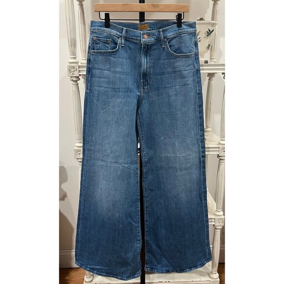 Mother The Undercover Wide Leg Straight Jeans Size 31 in New Sheriff in Town Den - Picture 6 of 9